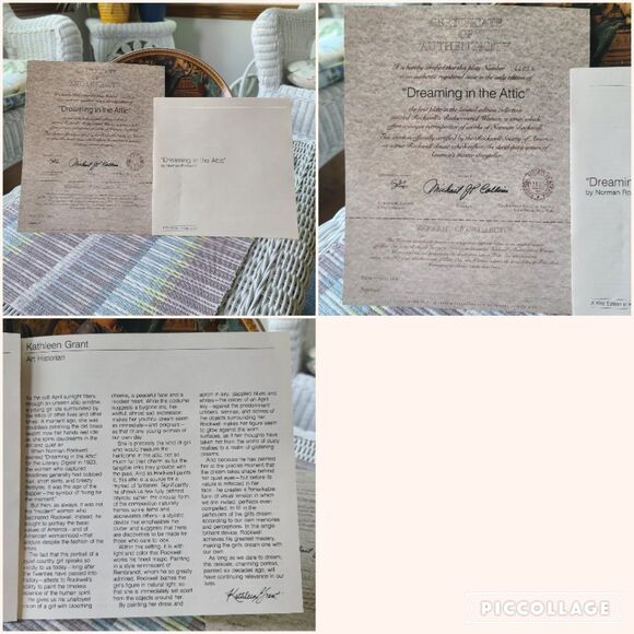 Vintage Norman Rockwell "Dreaming in the Attic" Collector Plate - Knowles China - Picture 10 of 10